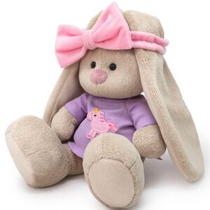 Мягкая игрушка Зайка Ми в повязке и футболке с единорогом 18 см коллекция Город Budi Basa (Буди Баса) фото 3
