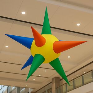 Надувная фигура Звезда 10 Лучей 2 м разноцветная подсветка Торг Хаус фото 2