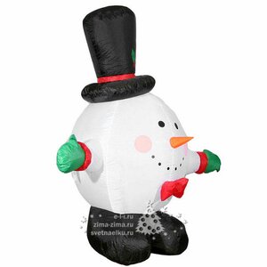 Надувная фигура Снеговик-колобок 1.2 м подсветка Торг Хаус фото 2