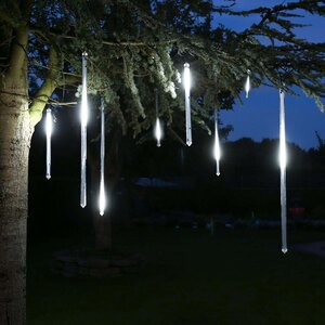 Светодиодная гирлянда Тающая Сосулька 0.8 м, 96 холодных белых LED ламп, соединяемая, IP44 Snowhouse (Сноухаус) фото 4