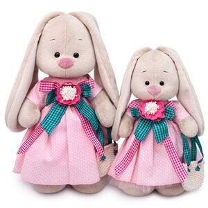 Мягкая игрушка Зайка Ми Розовая Дымка 32 см коллекция Модная История Budi Basa фото 6