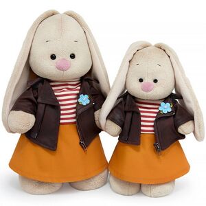 Мягкая игрушка Зайка Ми в косухе из эко-замши 25 см Budi Basa фото 4