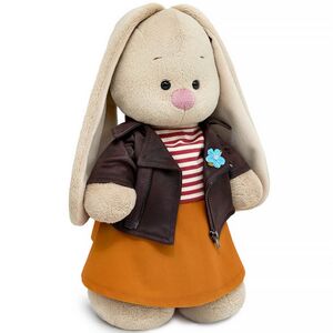 Мягкая игрушка Зайка Ми в косухе из эко-замши 25 см Budi Basa фото 2