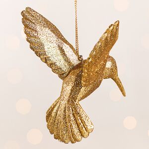 Елочная игрушка Колибри Shiny Gold 10 см, подвеска Kurts Adler фото 3