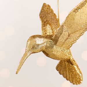 Елочная игрушка Колибри Shiny Gold 10 см, подвеска Kurts Adler фото 2