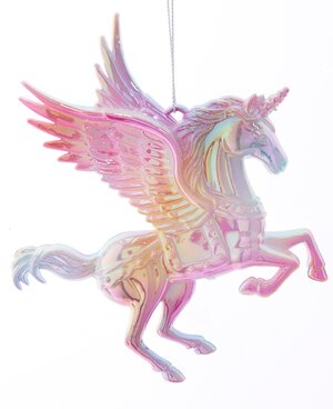 Елочная игрушка Единорог Викториано - Rainbow Fantasy 10 см, подвеска Kurts Adler фото 1