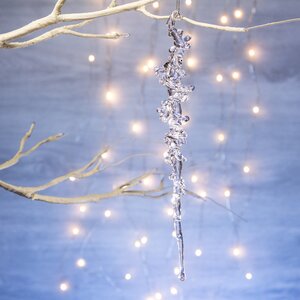 Новогоднее украшение Сосулька Кристальный Вихрь 26 см, подвеска
