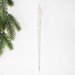 Новогоднее украшение Сосулька Мироида 28 см, подвеска