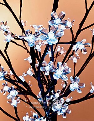 Светодиодное дерево "Сакура", 200 см, уличное, 304 ХОЛОДНЫХ БЕЛЫХ LED ламп Ели Пенери фото 2