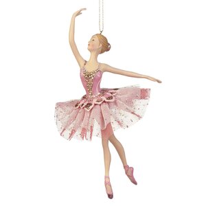 Елочная игрушка Балерина Нимфодора в розовой пачке 18 см, подвеска Goodwill фото 1