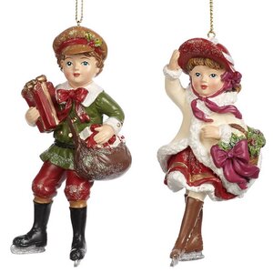 Елочная игрушка Девочка Коби на коньках - Christmas Carol 12 см, подвеска Goodwill фото 2