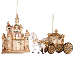Набор ёлочных игрушек Королевство Золотых Снов 10 см, 2 шт, подвеска Goodwill фото 4