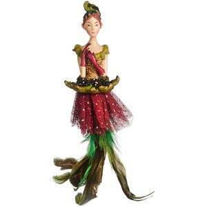 Елочное украшение Леди Нейтали - Рубиновая фея Эльфов 20 см, подвеска Goodwill фото 1