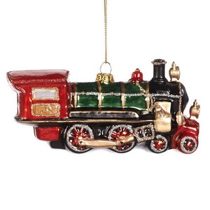 Стеклянная елочная игрушка Поезд: England Express 13 см, подвеска Goodwill фото 1