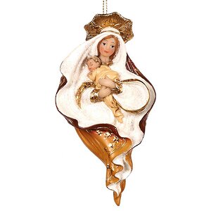 Елочное украшение Мария с Младенцем 12 см, подвеска Goodwill фото 1