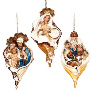 Елочное украшение Мария с Младенцем 12 см, подвеска Goodwill фото 2