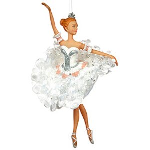 Елочная игрушка Балерина в пачке из лепестков-3 18 см, подвеска Goodwill фото 1