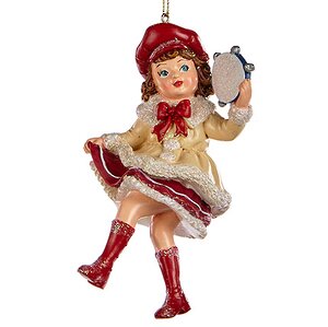 Елочная игрушка Малыши на Рождественском Марше - Девочка 12 см, подвеска Goodwill фото 1