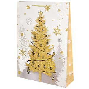 Подарочный пакет Magic Christmas - Золотая Ёлочка 45*33 см Due Esse Christmas фото 1