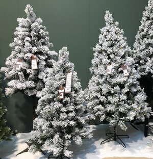 Искусственная елка Ванкувер заснеженная 150 см, ЛЕСКА + ПВХ