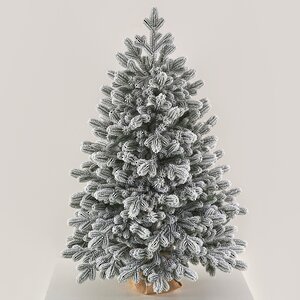 Настольная елка в мешочке Византийская заснеженная 70 см, ЛИТАЯ 100% Max Christmas фото 1