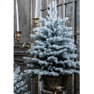 Настольная елка в мешочке Версальская заснеженная 90 см, ЛИТАЯ 100% Max Christmas фото 2