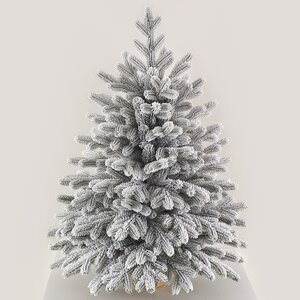 Настольная елка в мешочке Версальская заснеженная 90 см, ЛИТАЯ 100% Max Christmas фото 1