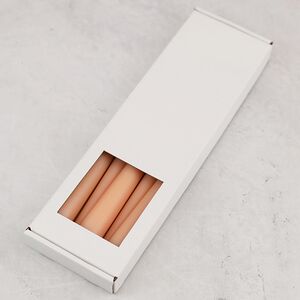 Высокие свечи 30 см Андреа Velvet персиковые, 5 шт Candleslight фото 6