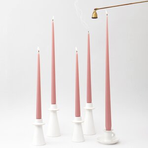 Высокие свечи Андреа Velvet 30 см, 5 шт, пудровые Candleslight фото 6