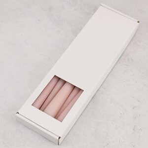 Высокие свечи Андреа Velvet 30 см, 5 шт, розовые пудровые Candleslight фото 3