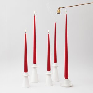 Высокие свечи Андреа Velvet 40 см, 10 шт, красные Winter Decoration фото 2