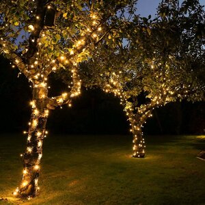 Гирлянды на дерево Клип Лайт Quality Light Cap 30 м, 300 экстра теплых белых LED ламп с холодным мерцанием, прозрачный ПВХ, IP65 BEAUTY LED фото 1