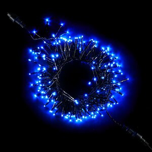 Светодиодная гирлянда Млечный путь - Cluster Lights 2.4 м, 192 синих MINILED ламп, черный ПВХ BEAUTY LED фото 2