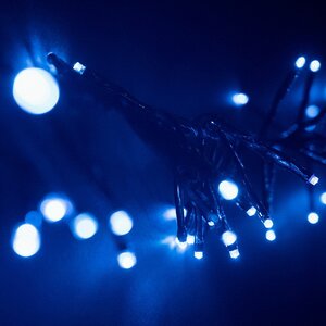 Светодиодная гирлянда Млечный путь - Cluster Lights 2.4 м, 192 синих MINILED ламп, черный ПВХ BEAUTY LED фото 3
