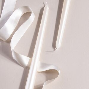 Высокая свеча Agrate Brianza 30 см белая Due Esse Christmas фото 2