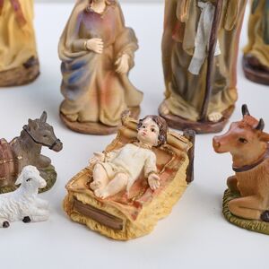 Рождественский вертеп Рождество Христово 15 см, 9 фигурок, уцененный Due Esse Christmas (Ду Эссе Кристмас) фото 3