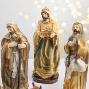 Рождественский вертеп Рождество Христово 15 см, 9 фигурок, уцененный Due Esse Christmas (Ду Эссе Кристмас) фото 6