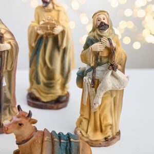 Рождественский вертеп Рождество Христово 15 см, 9 фигурок, уцененный Due Esse Christmas (Ду Эссе Кристмас) фото 7