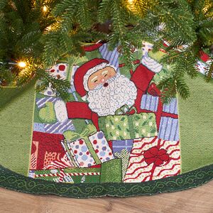 Юбка для елки Санта с подарками 100 см Due Esse Christmas фото 2