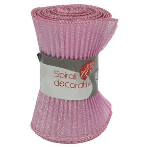 Декоративная лента Spirale 180*13 см розовая Due Esse Christmas фото 3
