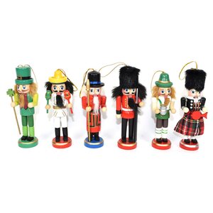 Набор елочных игрушек Brave Soldati 12 см, 6 шт, подвеска  Due Esse Christmas фото 1