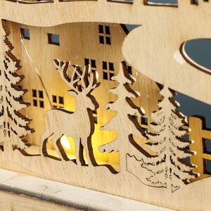 Новогодний светильник Рождество в Уиснере 38*24 см, на батарейках Due Esse Christmas фото 3