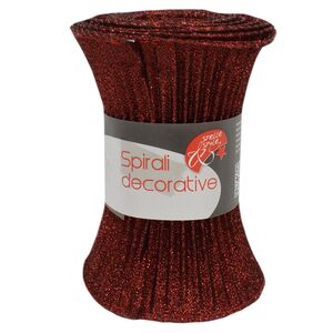 Декоративная лента Spirale 180*13 см бордовая Due Esse Christmas фото 3