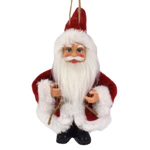 Елочная игрушка Санта Клаус - Добрый Чародей 15 см белый, подвеска Due Esse Christmas фото 1