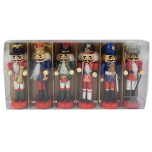 Набор елочных игрушек Щелкунчик - Guardie Coraggiose 12 см, 6 шт, подвеска  Due Esse Christmas фото 1