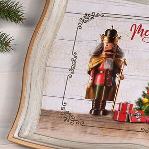 Декоративный поднос Nutcracker - Merry Christmas 43*32 см Due Esse Christmas фото 2