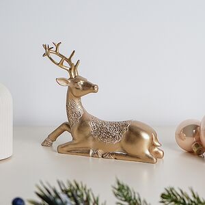 Декоративная фигурка Олень Арналдо - Santo Natale 15 см Due Esse Christmas фото 4