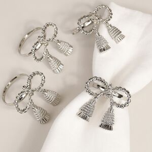 Кольца для салфеток Silver Fiocco 5 см, 4 шт Due Esse Christmas фото 3