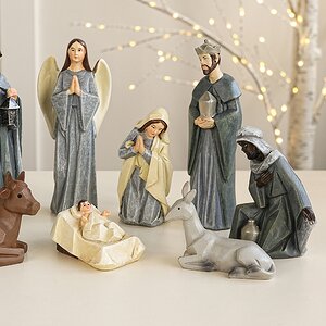 Рождественский вертеп Библейское Сказание 13 см, 10 фигурок, уцененный Due Esse Christmas (Ду Эссе Кристмас) фото 4