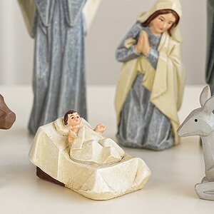 Рождественский вертеп Библейское Сказание 13 см, 10 фигурок, уцененный Due Esse Christmas (Ду Эссе Кристмас) фото 2